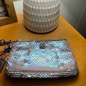 Coach Audrey Sequined
Small Wristlet Evening Clutch 🪩